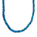 Malgache Neon Apatite Beaded 78.00 ctw Necklace 18 Inches in Rhodium Over Sterling Silver - Sticky add to cart bar