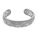Bali Legacy Dragon Skin Cuff Bracelet in Sterling Silver (7.25 In) 29.15 Grams - Sticky add to cart bar