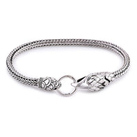 Doorbuster Bali Legacy Sterling Silver Eagle Bracelet (6.50 In) (20.23 g)