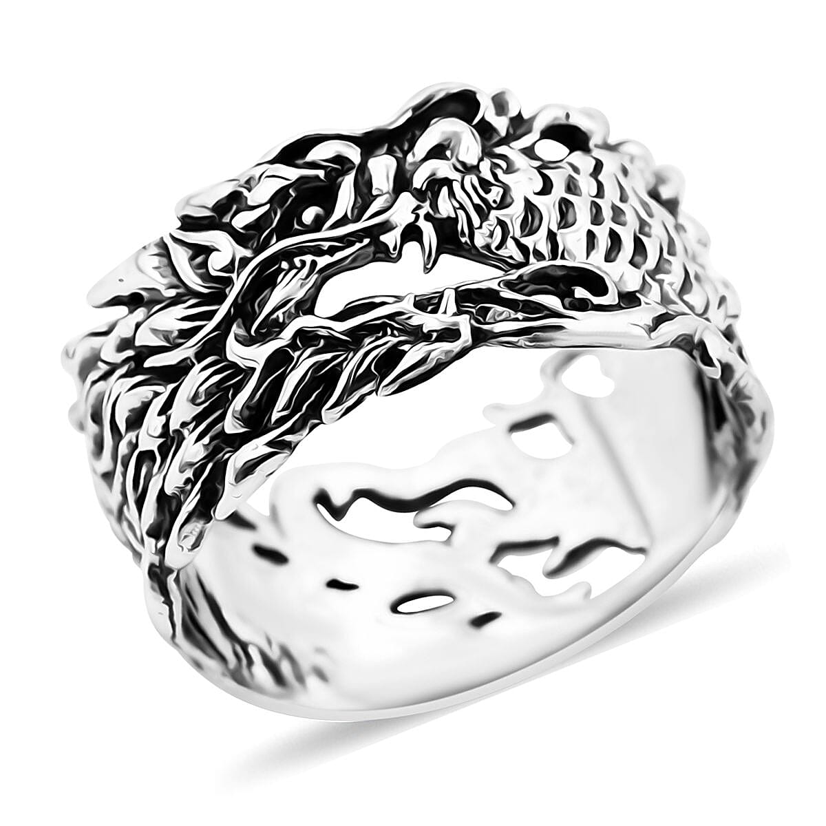 Doorbuster Bali Legacy Dragon Ring in Sterling Silver 5.10 Grams