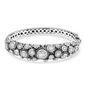 Bali Legacy Moissanite Bangle Bracelet in Sterling Silver (6.50 In) 11.25 ctw - Sticky add to cart bar