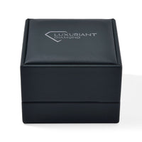Luxuriant Green Faux Leather LED Ring Box (4.33×2.76)