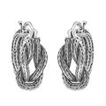Bali Legacy Tulang Naga Knot Earrings in Sterling Silver 11.50 Grams - Sticky add to cart bar