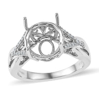 Diamond E-F VS2 0.13 ctw Ring in 950 Platinum (Size 8.0) 10.30 Grams (Rnd 11 mm)