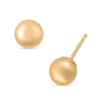 14K Yellow Gold Ball Stud 7mm Earrings - Sticky add to cart bar