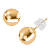 8mm Ball Stud Earrings in 14K Rose Gold