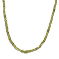 Peridot Beaded 95.50 ctw Necklace 18 Inches in Stainless Steel - Sticky add to cart bar