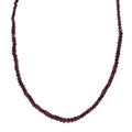 Orissa Rhodolite Garnet Beaded 95.50 ctw Necklace 20 Inches in Stainless Steel - Sticky add to cart bar