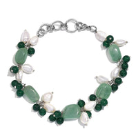 Multi Gemstone 76.15 ctw Bracelet in Stainless Stee (7.25 In)