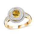 Certified & Appraised Luxoro 14K Yellow Gold AAA Orange Sapphire, Diamond (I2) (0.69 cts) Ring (Size 8.0) (5.27 g) 2.00 ctw - Sticky add to cart bar