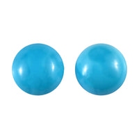 AA Sleeping Beauty Turquoise Set of 2 (Rnd 4.5 mm) 0.65 ctw