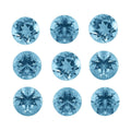 AA Sky Blue Topaz Set of 10 (Rnd 5 mm) 6.24 ctw Loose Gemstone - Sticky add to cart bar
