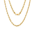 4mm Rope Chain Necklace in 10K Yellow Gold 9.45 Grams 28 Inches - Sticky add to cart bar