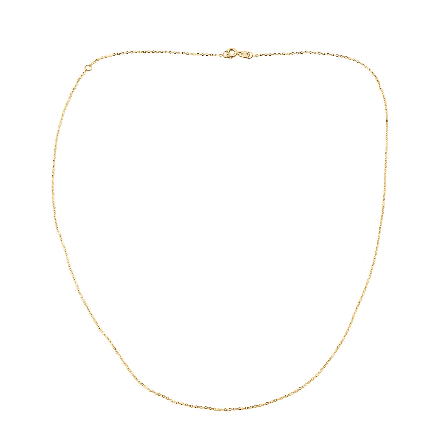 Cable Chain Necklace in 18K Yellow Gold 18 Inches