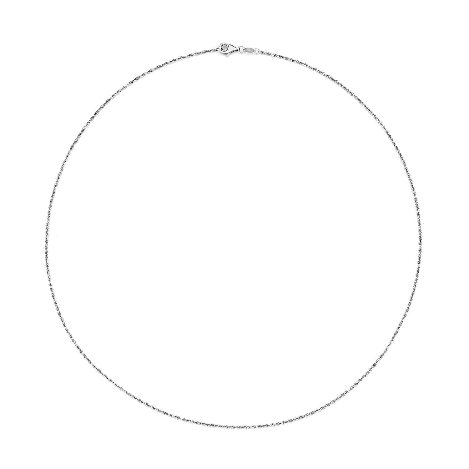 Rope Chain Necklace in 950 Platinum 20 Inches 2.90 Grams