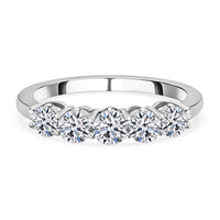 14K White Gold Luxuriant Lab Grown Diamond (E-F, VS) Ring (Size 9.0) 1.00 ctw