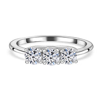 14K White Gold Luxuriant Lab Grown Diamond (E-F, VS) Ring (Size 11.5) 1.00 ctw