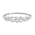 J Francis Embellished with Zirconia by Swarovski 8.70 ctw Bubbles Bangle Bracelet in 18K Vermeil Yellow Gold Over Sterling Silver (7.25 In) - Sticky add to cart bar