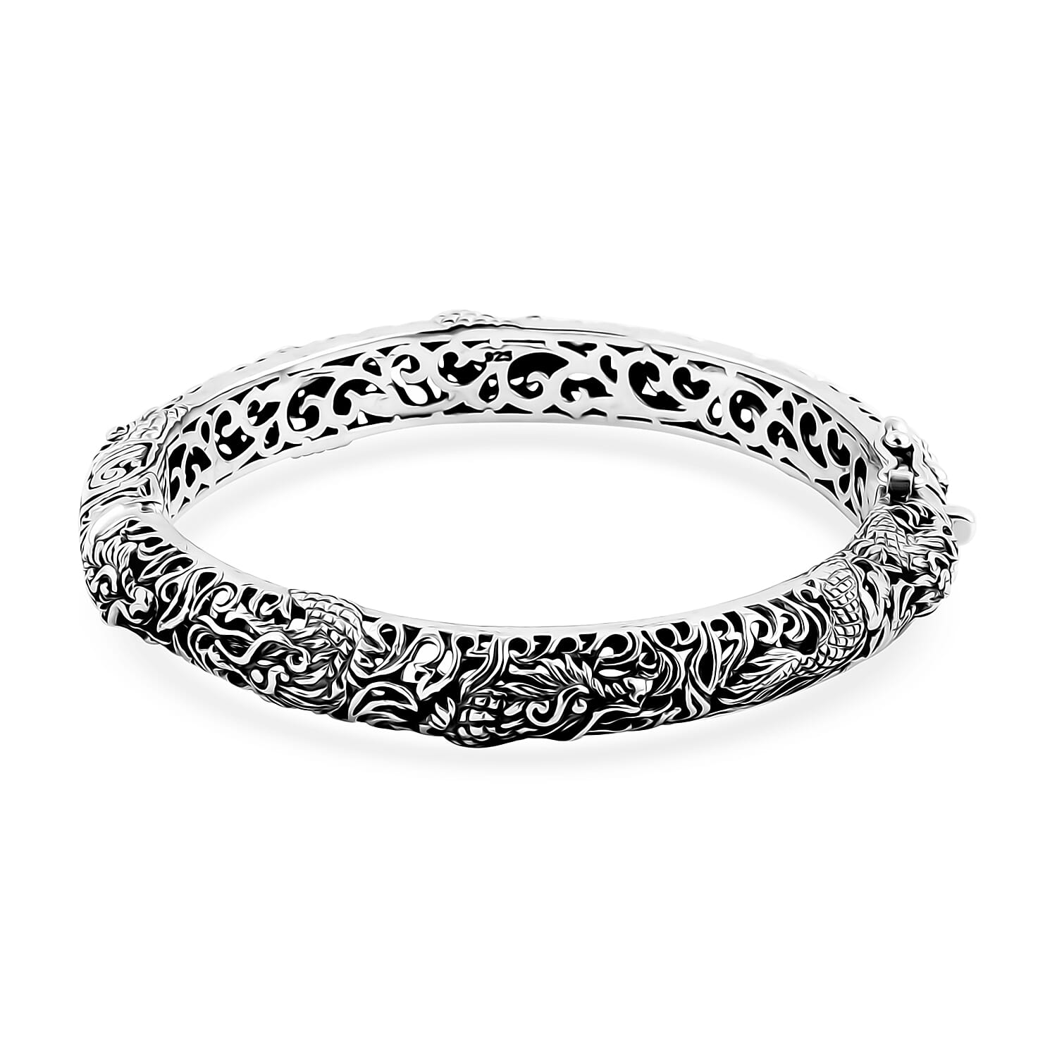 Bali Legacy Sterling Silver Bangle Bracelet (6.50 In) 27.54 Grams