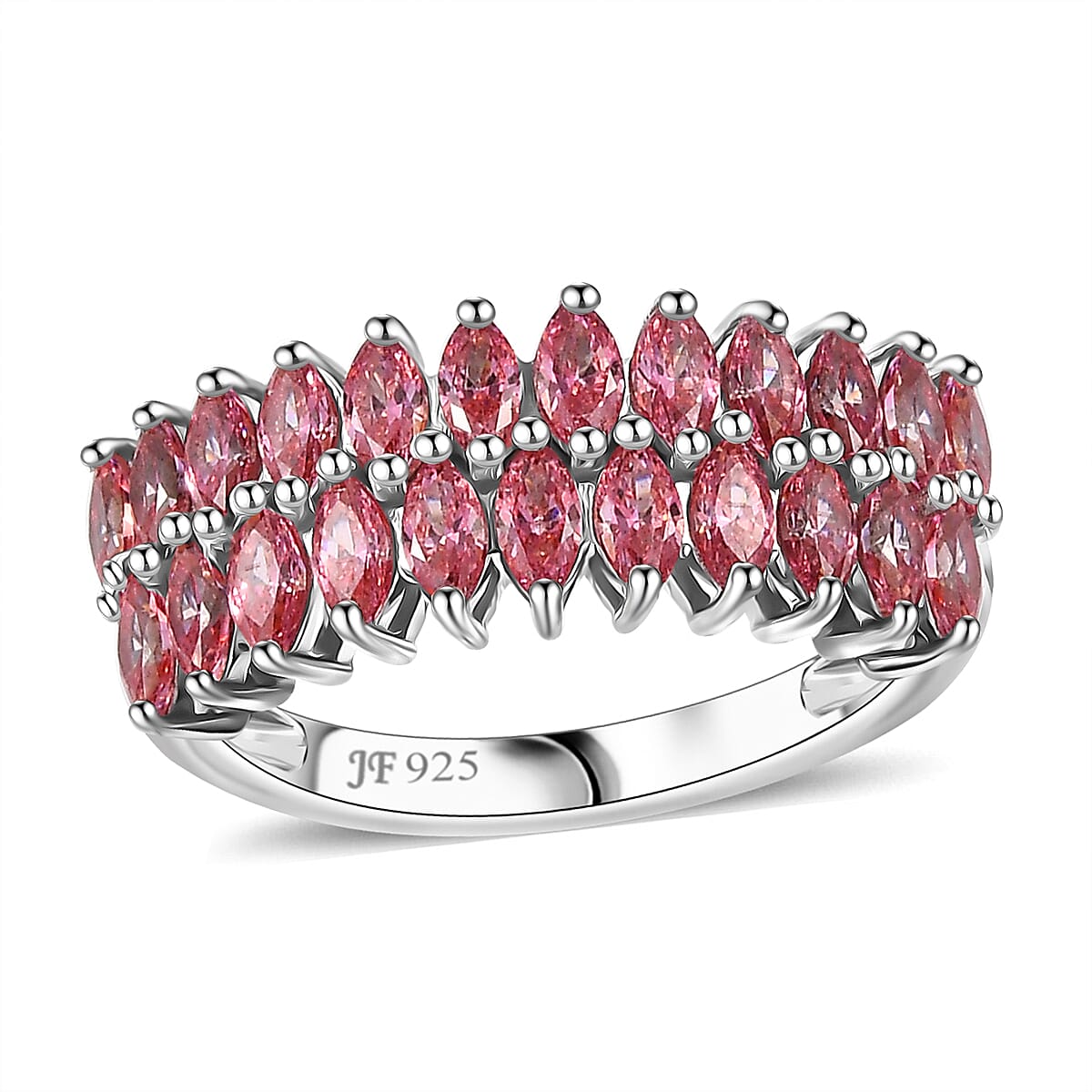 Buy J Francis Embellished with Red Dark Zirconia by Swarovski