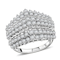 NY Closeout 10K White Gold Diamond (G-H, I2) Ring (Size 10.0) (5.60 g) 2.00 ctw