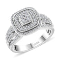 White Diamond 0.50 ctw Ring in Sterling Silver (Size 8.0) - Sticky add to cart bar