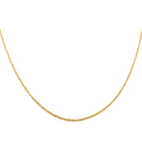 1.9mm Superlight Extra Shiny Chain Necklace in 10K Yellow Gold 22 Inches 1.8 Grams