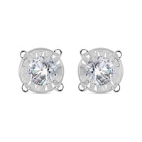 I2-I3 Diamond 1.50 ctw Earrings in 14K White Gold