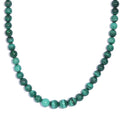 African Malachite 251.00 ctw Necklace 20 Inches in Platinum Bond - Sticky add to cart bar