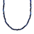 Lapis Lazuli Beaded 78.00 ctw Necklace 20 Inches in Stainless Steel - Sticky add to cart bar