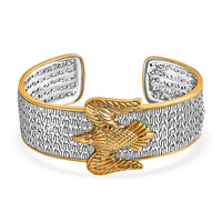 D'Joy Bali Legacy Tulang Naga Bangle Bracelet in 22K Vermeil YG Over and Sterling Silver (7.25 In) 29.25 Grams