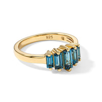 London Blue Topaz 1.32 ctw Ring in 14K YG Over Sterling Silver (Size 6.5)