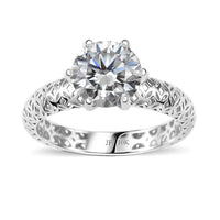 Mirage Collection J Francis Embellished with Zirconia by Swarovski 3.35 ctw Solitaire Ring in 10K White Gold