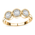Moissanite (Rnd 5mm) Solitaire Ring in 18K Vermeil YG Over Sterling Silver (Size 10.0) 1.35 ctw - Sticky add to cart bar