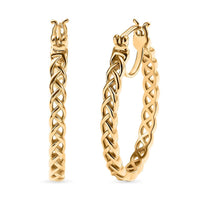 EverTrue Bronzella Collection Infinity Knot Hoop Earrings in 18K YG Plated Bronze