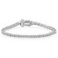 Luxuriant Lab Grown Diamond G-H SI 2.00 ctw Bracelet in Platinum Over Sterling Silver (7.00 In)