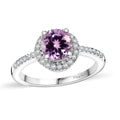 Premium Martha Rocha Kunzite, Moissanite Ring in Rhodium Over Sterling Silver (Size 7.0) 2.30 ctw - Sticky add to cart bar