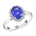 Certified & Appraised Rhapsody AAAA Tanzanite and E-F VS Diamond 2.25 ctw Ring in 950 Platinum (Size 10.0) 6.20 Grams - Sticky add to cart bar