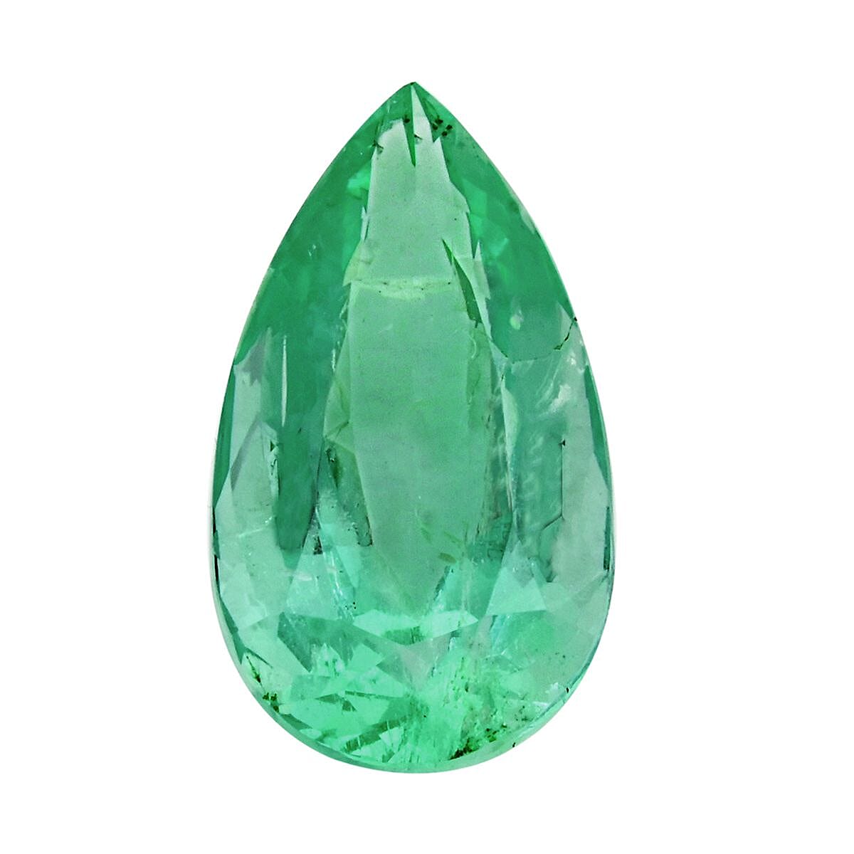 AAAA Boyaca Colombian Emerald (Pear Free Size) 5.30 ctw