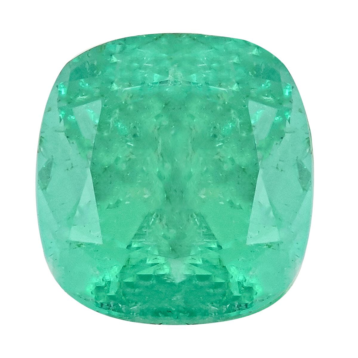 Collectors Edition Certified & Appraised AAAA Boyaca Colombian Emerald (Cush Free Size) 8.19 ctw