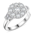 Modani 950 Platinum Diamond Ring (Size 5.0) (10.19 g) 2.04 ctw - Sticky add to cart bar