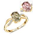 LUXORO 10K Yellow Gold AAA Turkizite, Diamond (G-H, I2) Solitaire Ring (2.10 g) 1.40 ctw - Sticky add to cart bar