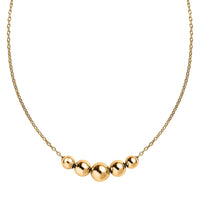 Beaded Necklace in 14K Yellow Gold Over Sterling Silver 2.68 Grams 20 Inches