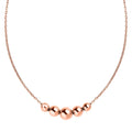 Beaded Necklace in 14K Rose Gold Over Sterling Silver 2.68 Grams 20 Inches - Sticky add to cart bar