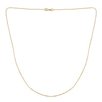 18K Yellow Gold Box Chain 18 Inches 1 Grams
