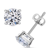 Luxuriant Lab Grown Diamond Stud Earrings in Vermeil YG Over Sterling Silver 0.50 ctw