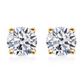 Lab Grown Diamond G SI 1.00 ctw Stud Earrings in Vermeil Yellow Gold Over Sterling Silver - Sticky add to cart bar