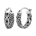 Bali Legacy Borobudur Hoop Earrings in Sterling Silver 8.25 Grams - Sticky add to cart bar
