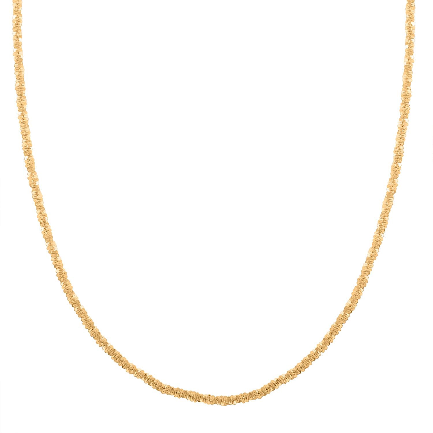 Roc Chain Necklace in 14K Yellow Gold Over Sterling Silver 5.80 Grams 20 Inches