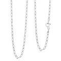 Drop Wavy Chain Necklace in Sterling Silver 3.20 Grams 20 Inches - Sticky add to cart bar